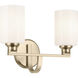 Gioe 2 Light 14.25 inch Champagne Bronze Vanity Light Wall Light