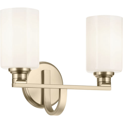 Gioe 2 Light 14.25 inch Champagne Bronze Vanity Light Wall Light