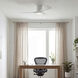 Volos 48 inch Matte White Ceiling Fan