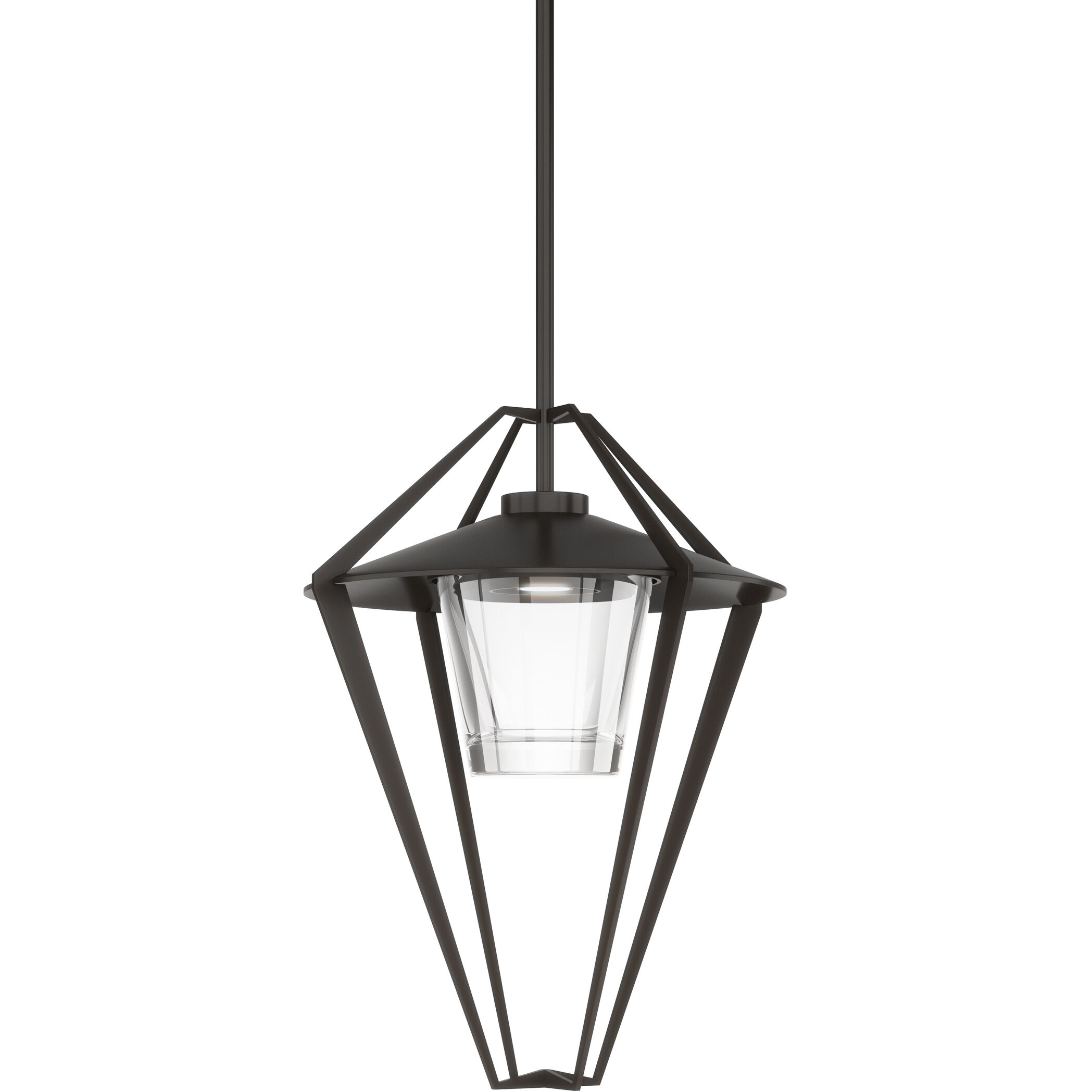 Stellar 1 Light 18.2 inch Coastal White Outdoor Pendant/Semi-Flush in Clear, Large