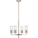 Velestino 4 Light Polished Nickel Chandelier Ceiling Light