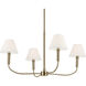 Eadie 4 Light Champagne Bronze Chandelier Ceiling Light