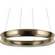 Larousse LED Champagne Bronze Chandelier Ceiling Light