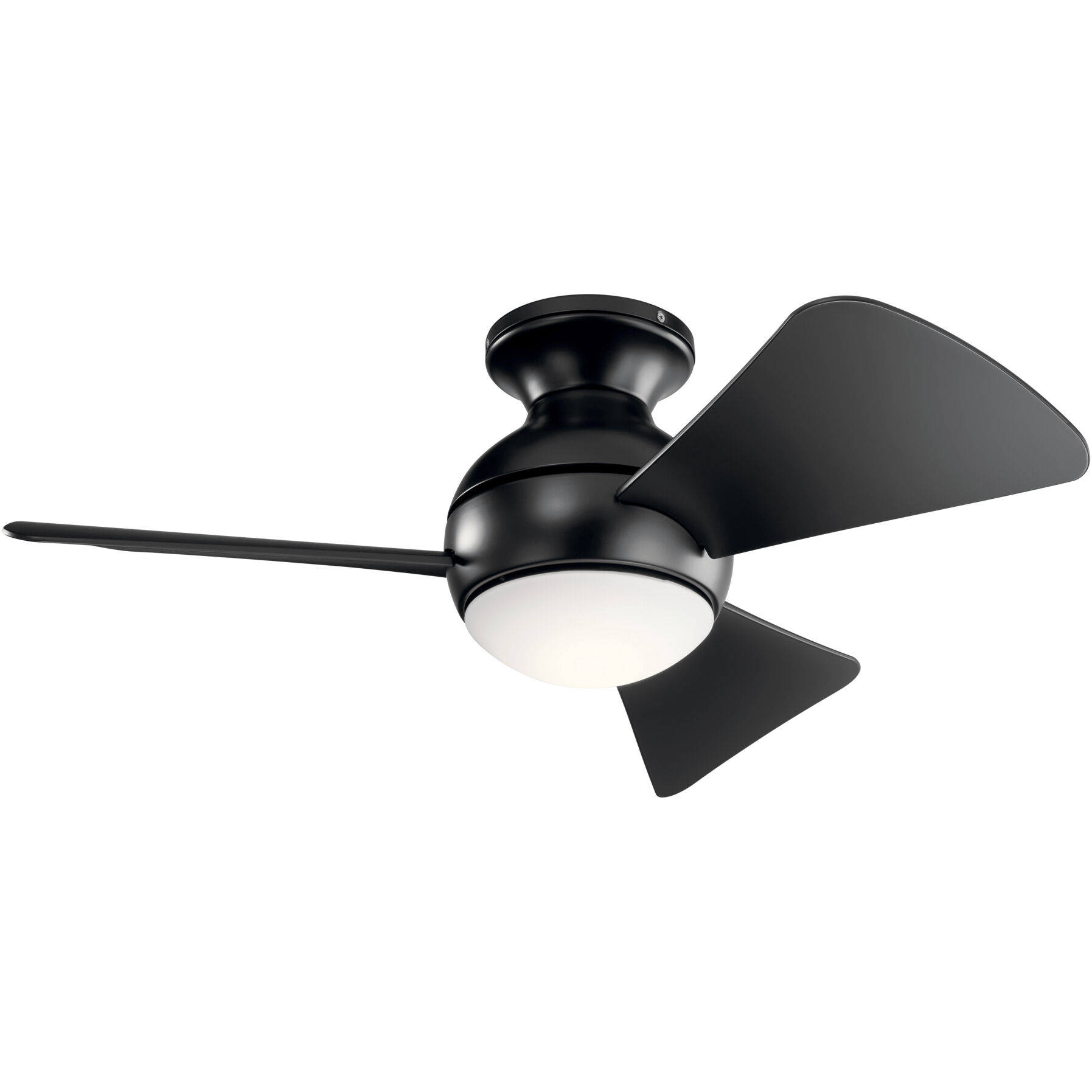 Sola 34 inch Satin Black Ceiling Fan
