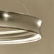Larousse LED Champagne Bronze Chandelier Ceiling Light
