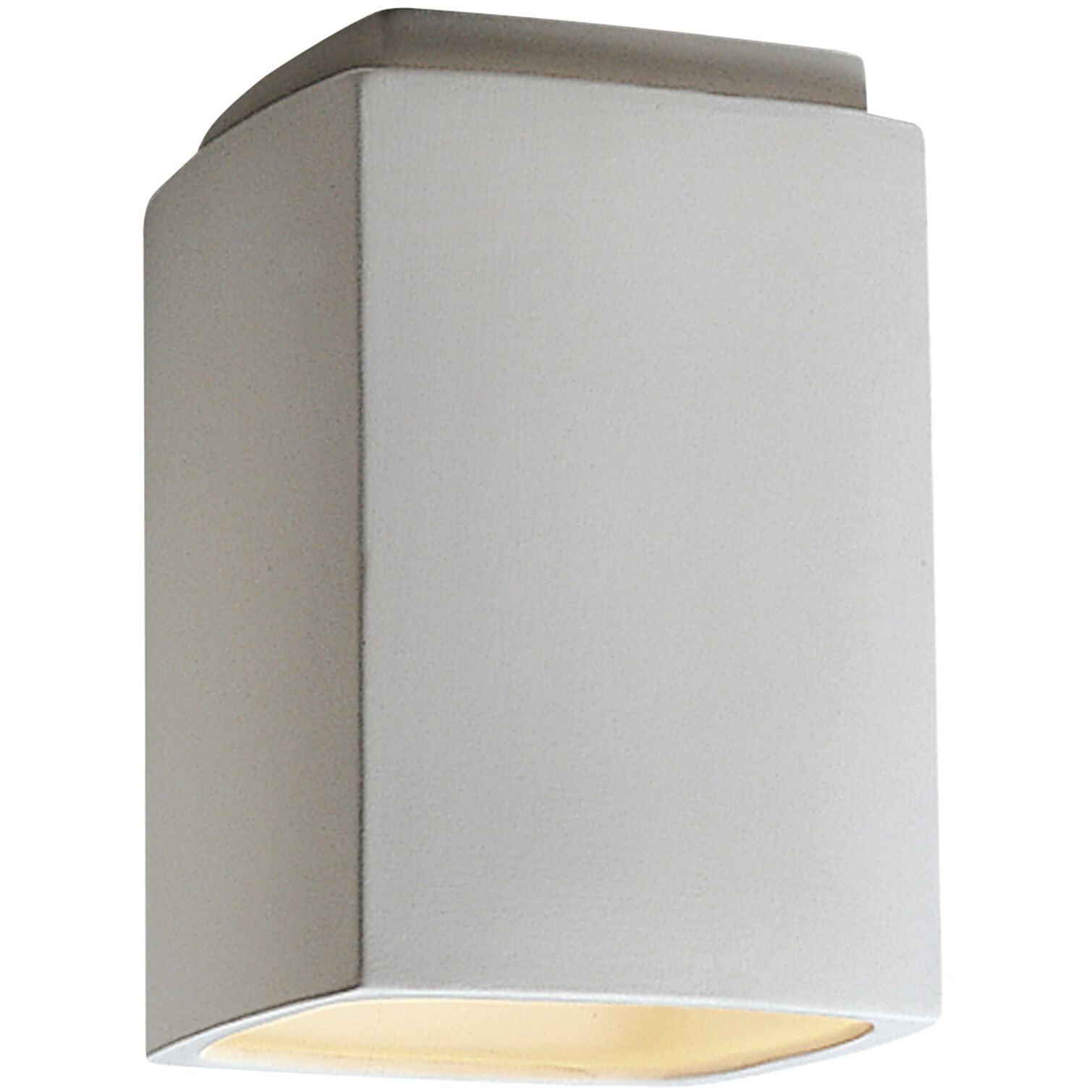 Radiance Rectangle LED 6.5 inch Gloss Black Flush-Mount Ceiling Light