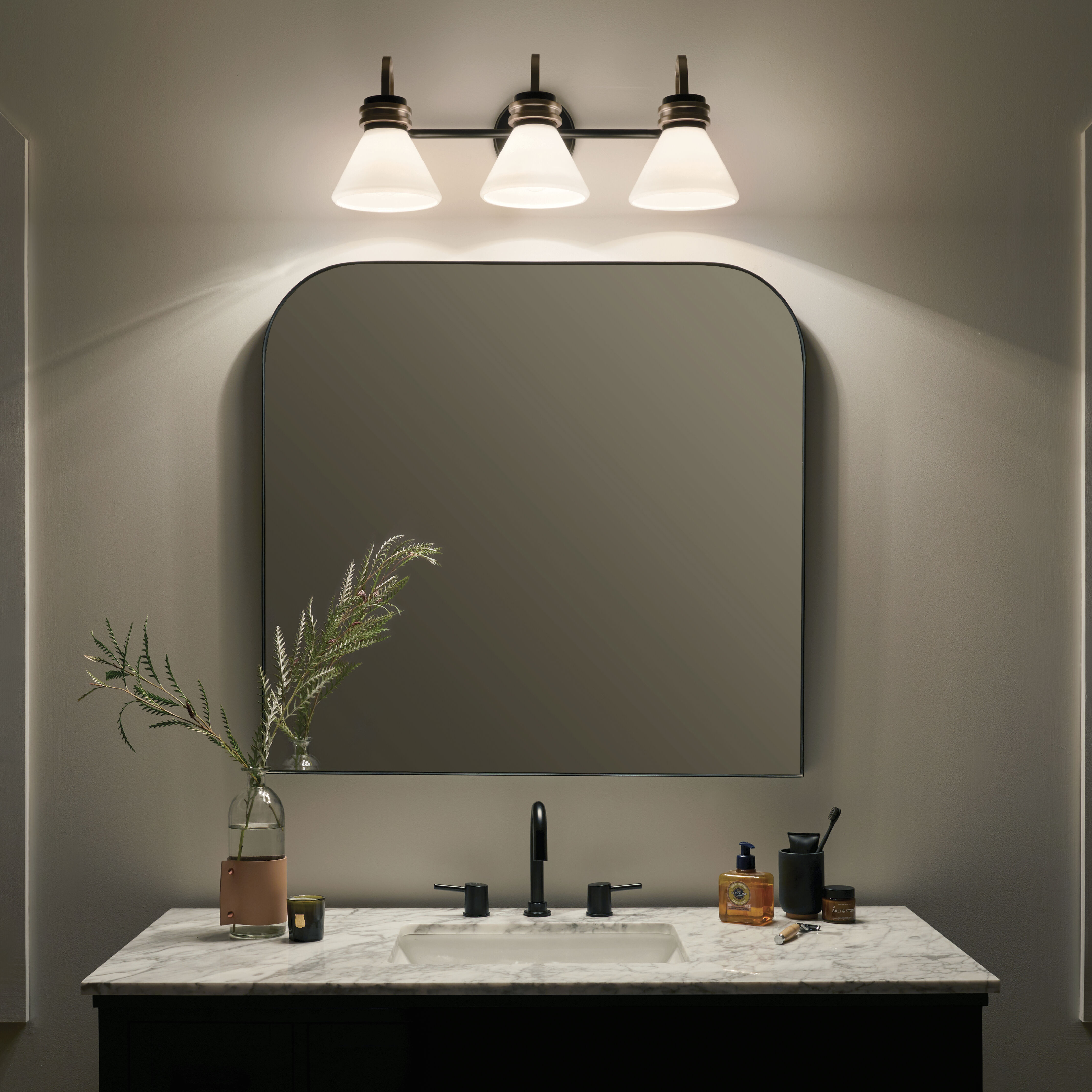 Farum LED 26 inch Champagne Bronze Bathroom Vanity Light Wall Light