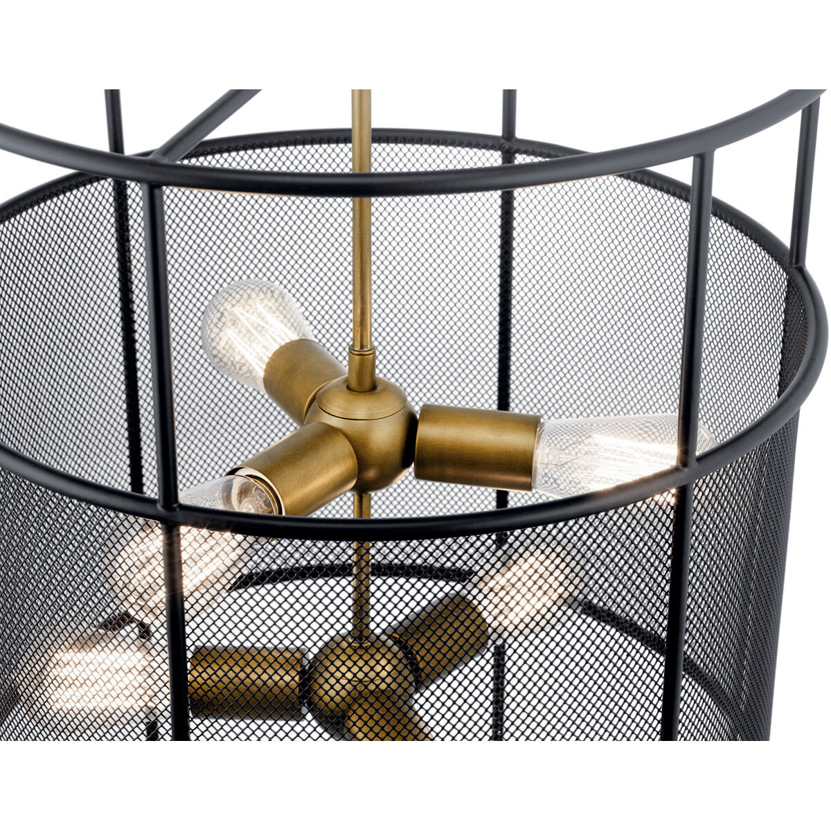 Piston 6 Light 18 inch Black Foyer Pendant Ceiling Light