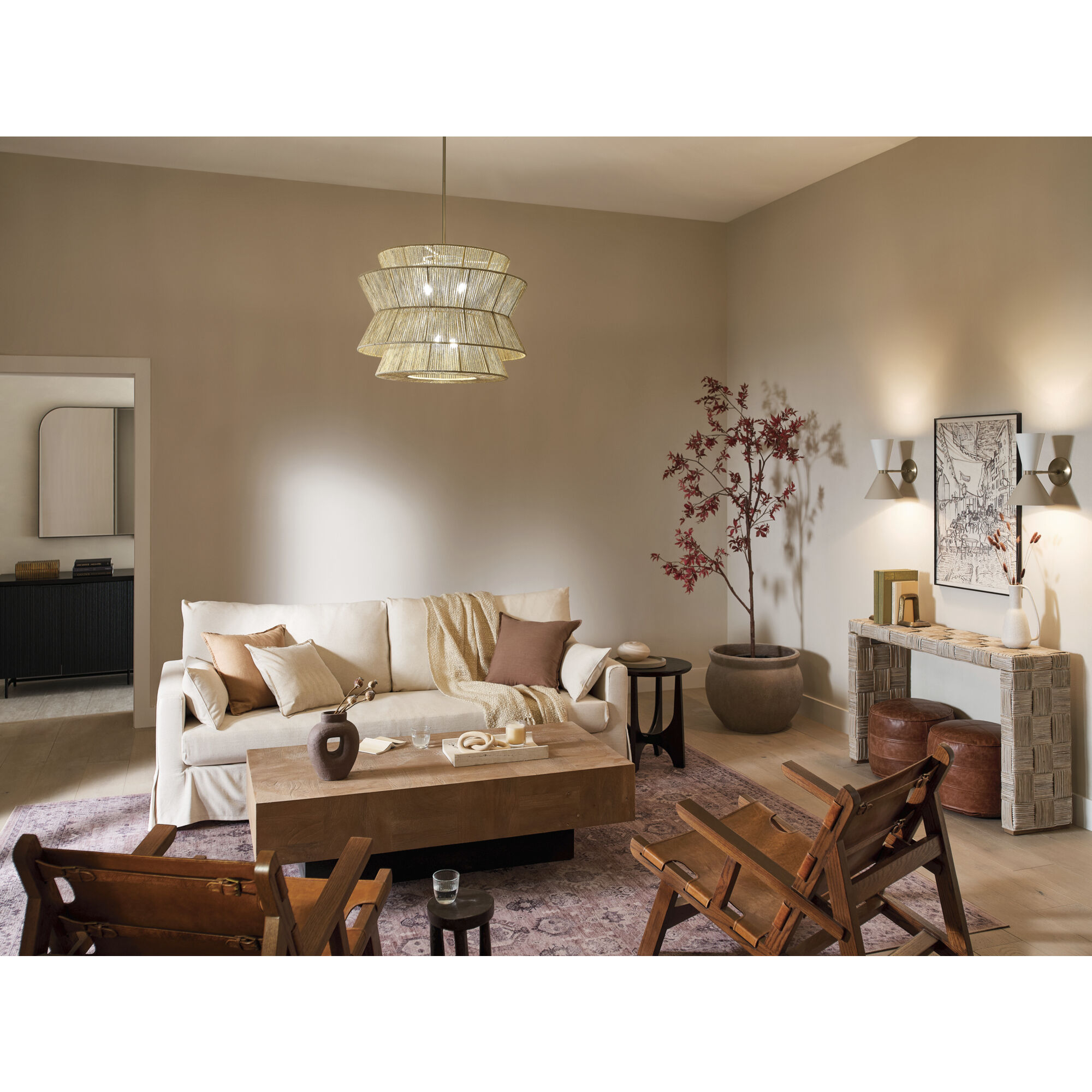 Ophira 4 Light Champagne Bronze Pendant Ceiling Light