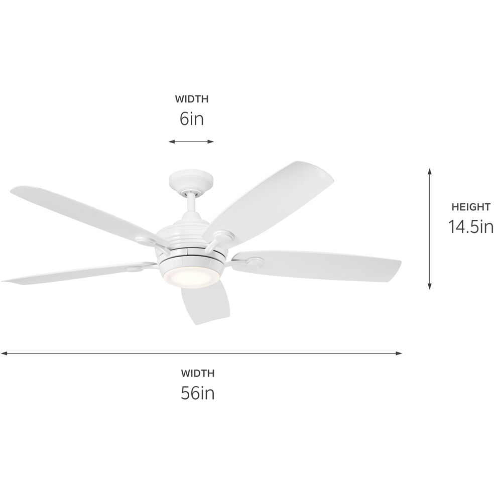 Tranquil 56 inch White Ceiling Fan