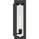 Calen 1 Light 18.25 inch Textured Black Outdoor Wall Light