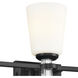 Rosalind 3 Light 23.75 inch Black Bath Vanity Light Wall Light