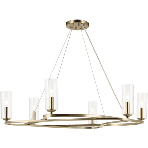 Harpin 6 Light Champagne Bronze Chandelier Ceiling Light