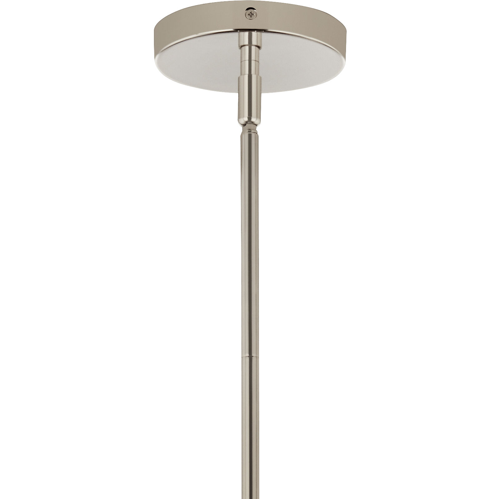 Silvarious 3 Light Polished Nickel Chandelier/Semi Flush Ceiling Light