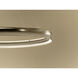 Larousse LED Champagne Bronze Chandelier Ceiling Light