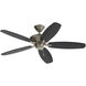Renew Patio 52 inch Brushed Nickel with Silver Blades Ceiling Fan
