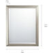 Independence 30 X 24 inch Brushed Nickel Wall Mirror