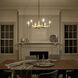 Erzo 6 Light 26 inch Natural Brass Chandelier 1 Tier Medium Ceiling Light, 1 Tier Medium