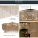 Khaite 4 Light Champagne Bronze Chandelier Ceiling Light