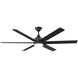 Solen 65 inch Matte Black Ceiling Fan