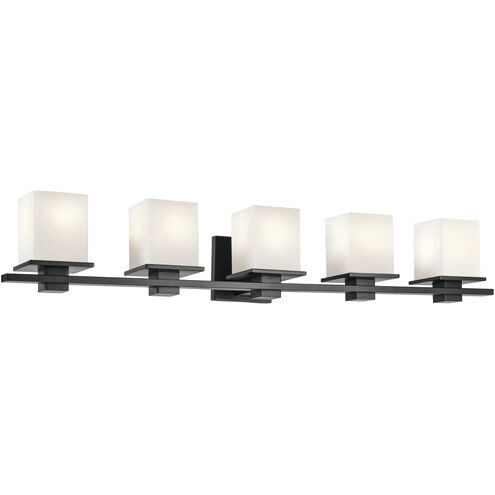 Tully 5 Light 40.25 inch Black Bath Bracket Wall Light, 5 Arm or More