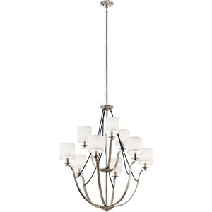 Thisbe 9 Light 33 inch Classic Pewter Chandelier 2 Tier Ceiling Light, 2 Tier