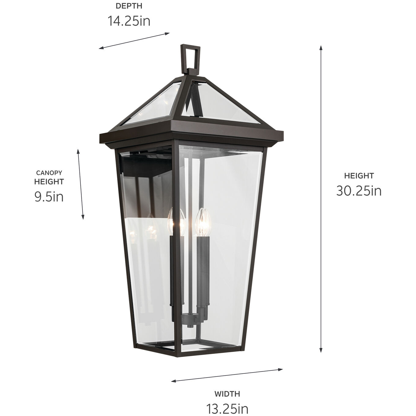 Regence 4 Light 30.25 inch Olde Bronze Outdoor Wall, X-Large