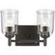Shailene 2 Light 12.5 inch Olde Bronze Bath Light Wall Light