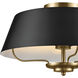 Luella 3 Light 16 inch Black Pendant Ceiling Light