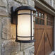 Toman 1 Light 10 inch Black Outdoor Wall in Incandescent, Small
