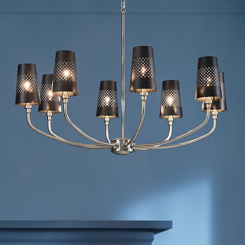 Adeena 8 Light 36.5 inch Classic Pewter Chandelier Ceiling Light