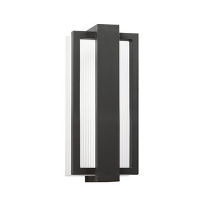 Sedo LED 12 inch Satin Black Outdoor Wall, Small