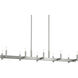 Erzo 10 Light 12.75 inch Satin Nickel Chandelier Ceiling Light, Single