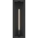 Calen 1 Light 24.25 inch Textured Black Outdoor Wall Light