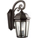 Courtyard 3 Light 22 inch Rubbed Bronze Outdoor Wall, X-Large