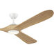Mylo 80 inch Matte White with White Maple Blades Ceiling Fan