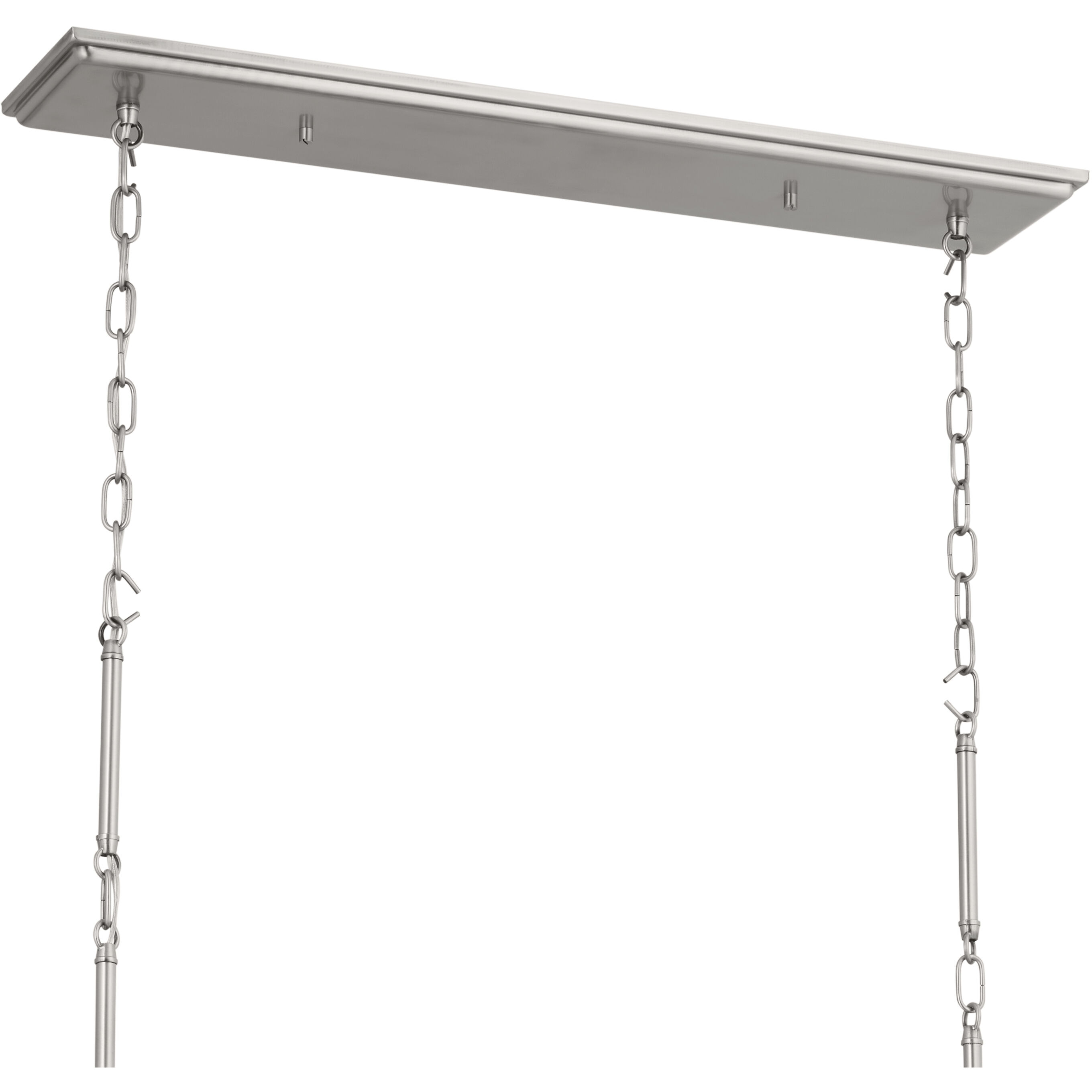 Adeena 8 Light 20.75 inch Classic Pewter Chandelier Linear Ceiling Light