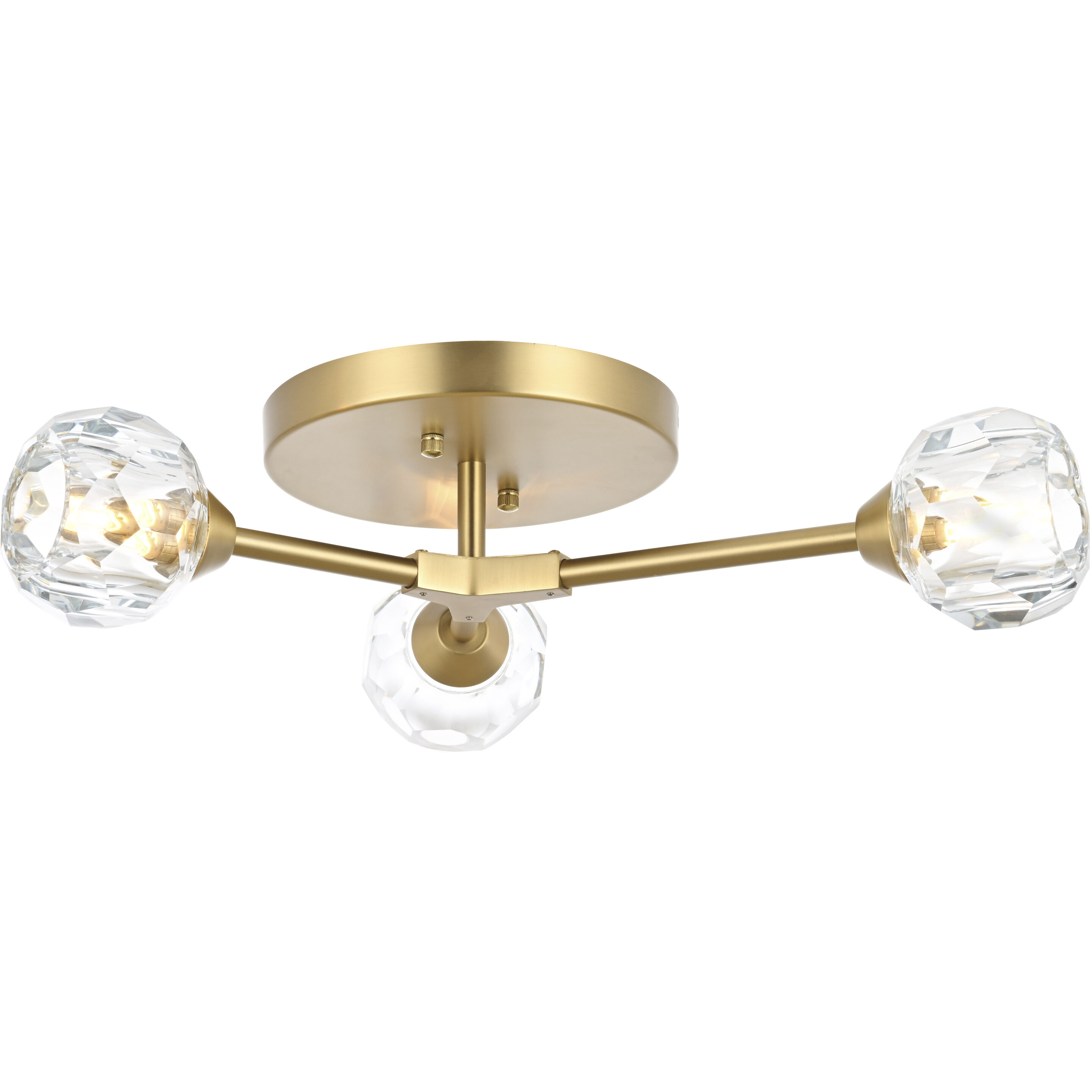 Zayne 3 Light 15.00 inch Flush Mount