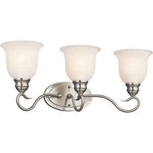 Tanglewood 3 Light 23 inch Brushed Nickel Wall Mt Bath 3 Arm Wall Light in Incandescent