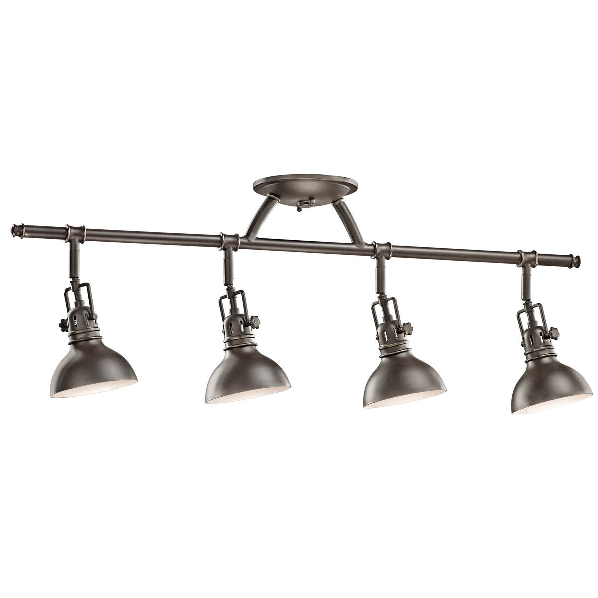 Hatteras Bay 4 Light 120 Olde Bronze Rail Light Ceiling Light