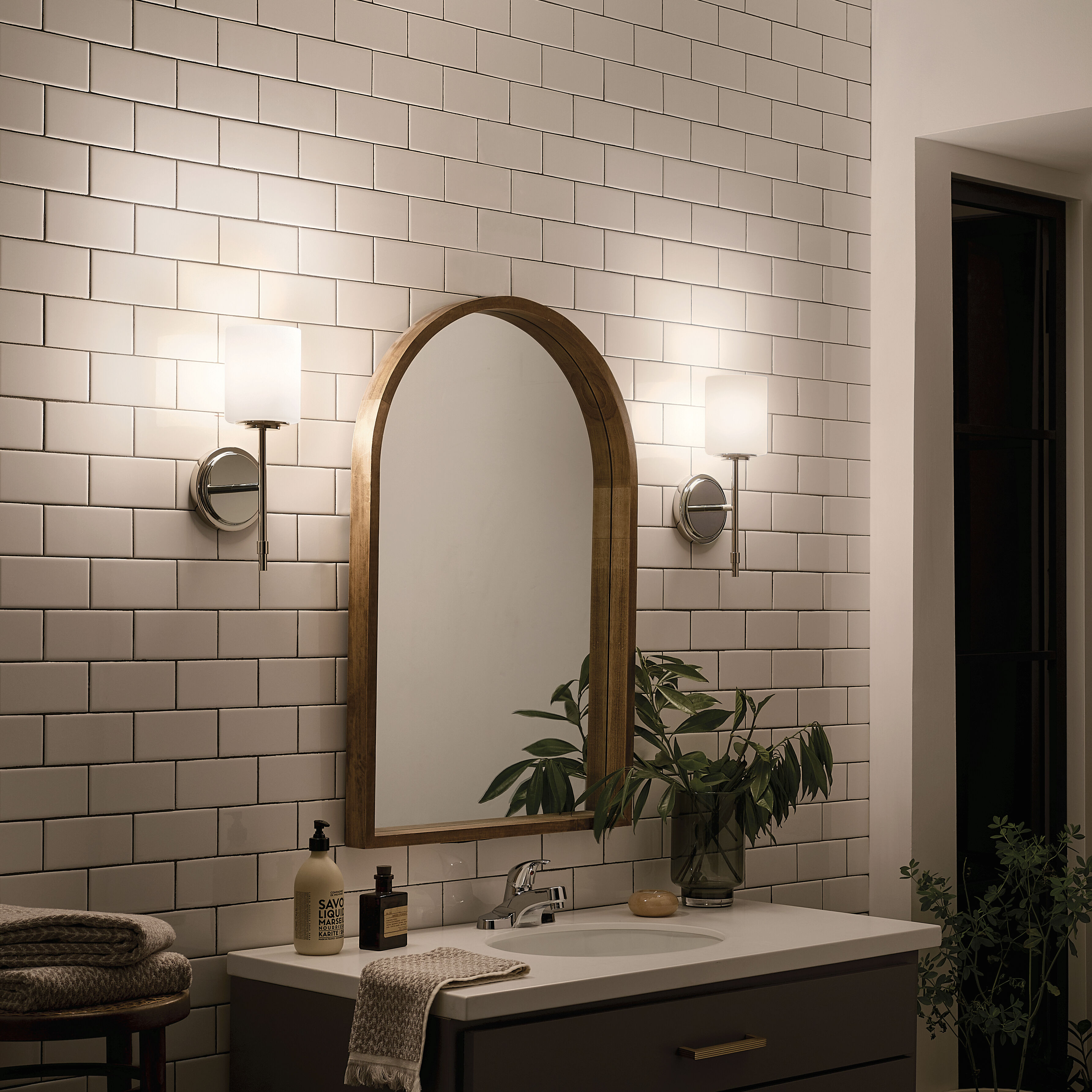 Ali 1 Light 5.25 inch Polished Nickel Wall Sconce Wall Light