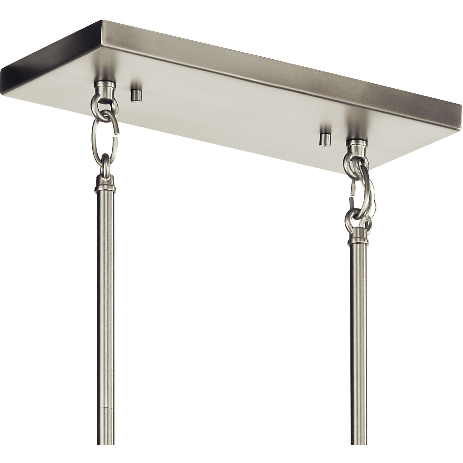 Aivian 8 Light 17.75 inch Nickel Textured Chandelier Linear Ceiling Light