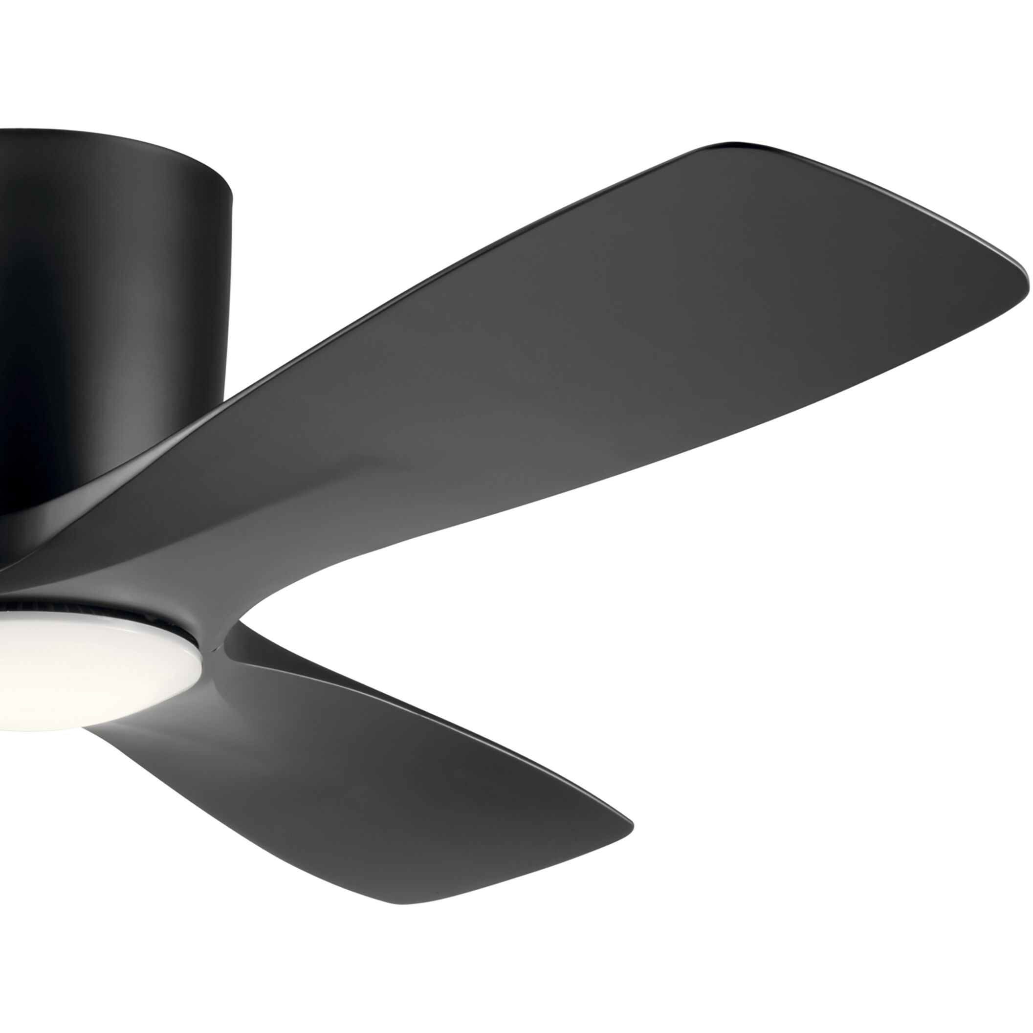 Volos 48 inch Satin Black Ceiling Fan