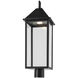 Prin 1 Light 25 inch Black Outdoor Post Lantern