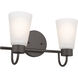 Erma 2 Light 13.5 inch Olde Bronze Bath Vanity Light Wall Light, 2 Arm