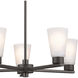 Stamos 5 Light Olde Bronze Chandelier Ceiling Light, Medium, 1 Tier