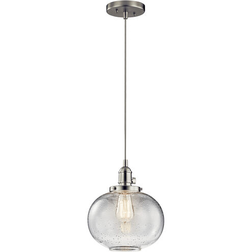 Avery 1 Light 10 inch Brushed Nickel Mini Pendant Ceiling Light