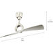 Link 54 inch Brushed Nickel with Silver Blades Ceiling Fan