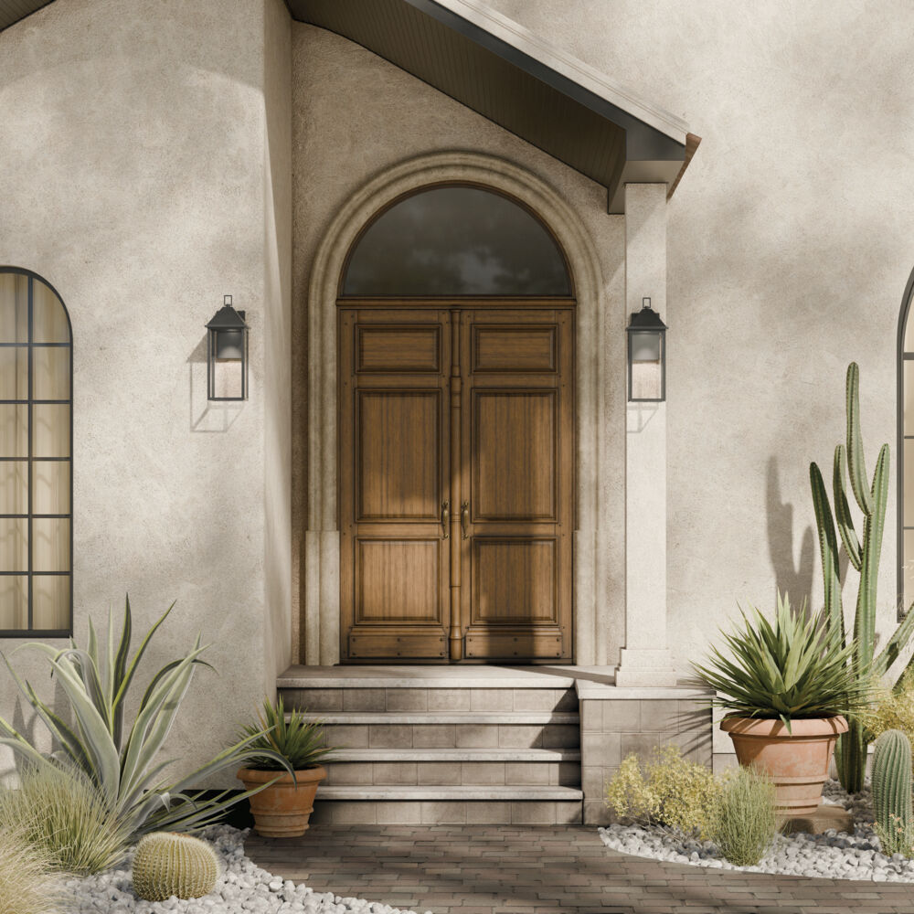 Prin 1 Light 22 inch Black Outdoor Wall Light, Large