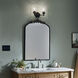Winslow 2 Light 13 inch Black Wall Mt Bath 2 Arm Wall Light